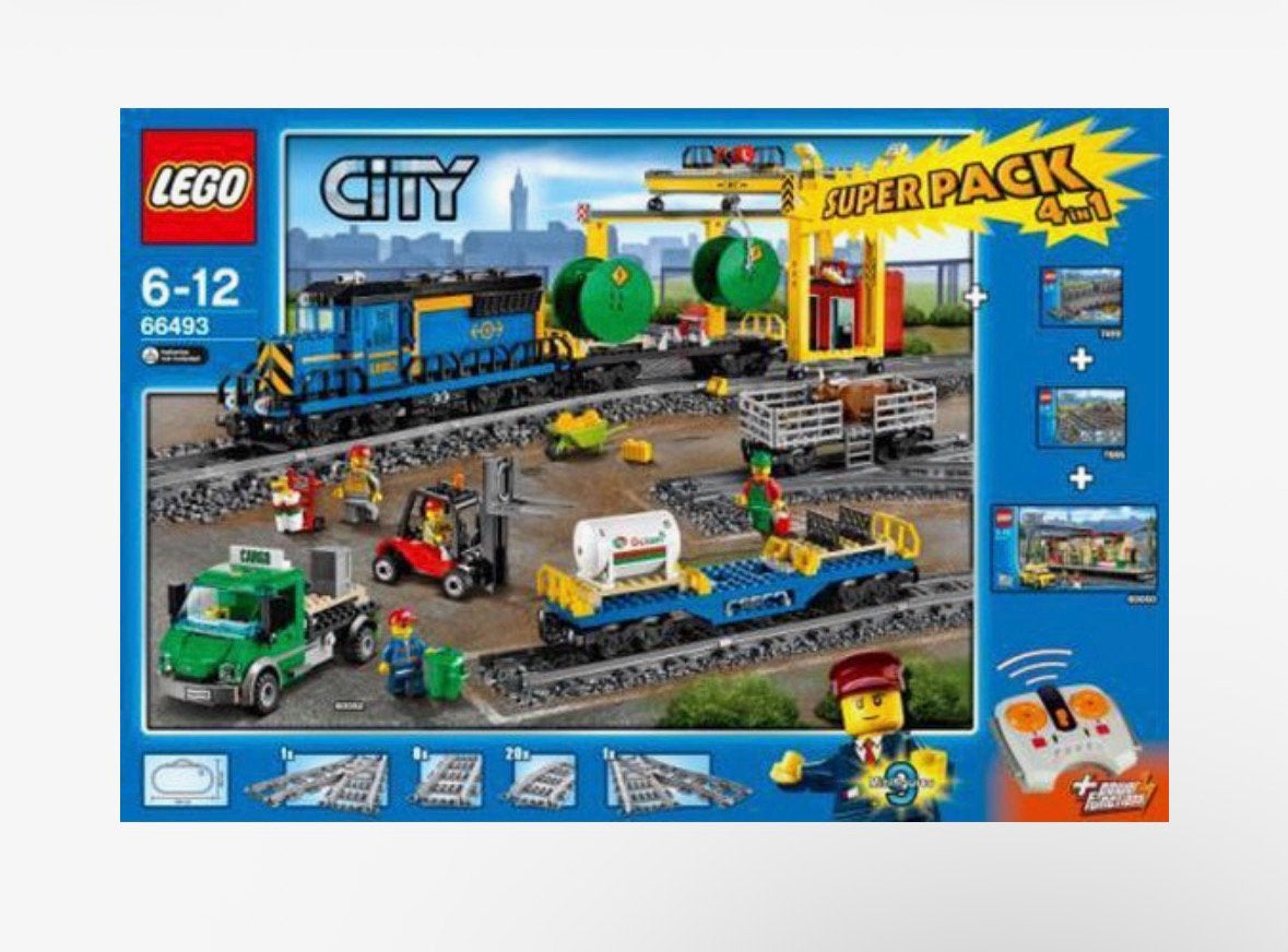 LEGO City Train Maxi Pakket / Super Pack 4-in-1 (66493), Kinderen en Baby's, Speelgoed | Duplo en Lego, Lego, Ophalen of Verzenden