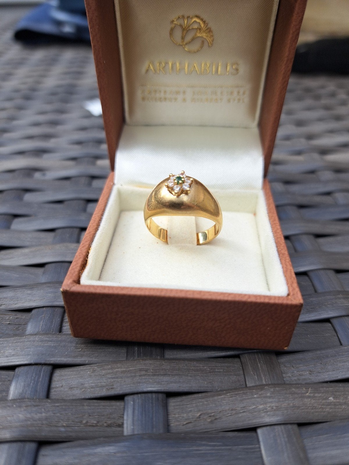 bague en or 18k 8,37g taille 53, Enlèvement ou Envoi, Or, Plus petit que 17, Or