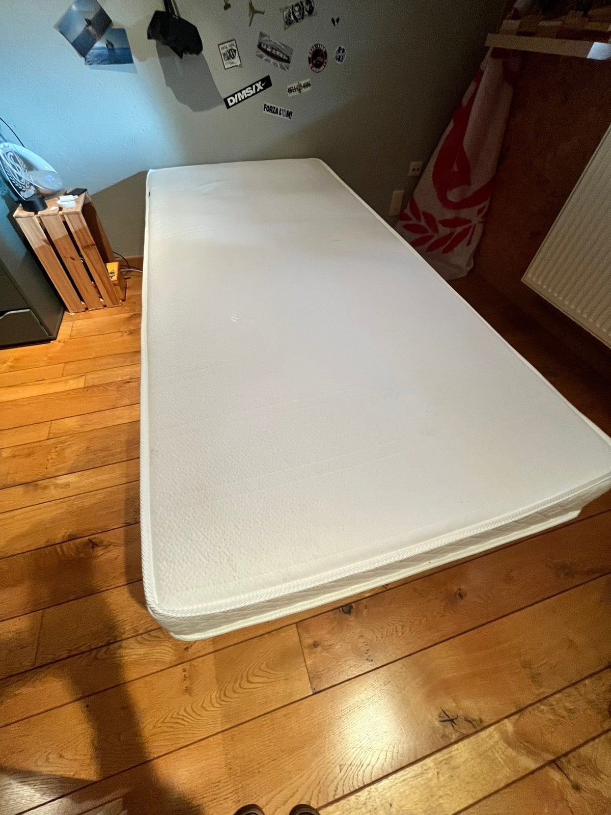 Ensemble lit 1personne : sommier et matelas, Maison & Meubles, 90 cm, Enlèvement, Sommier, 190 cm ou moins