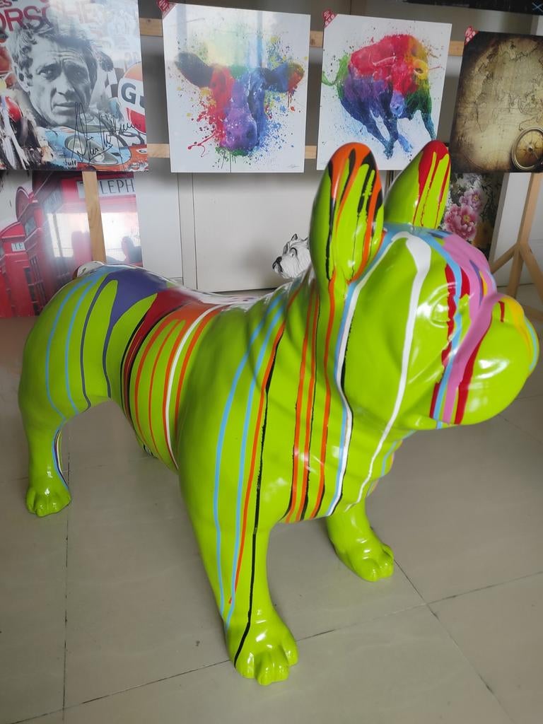 Franse Bulldog, Ophalen, Nieuw, Overige materialen, Dierenbeeld