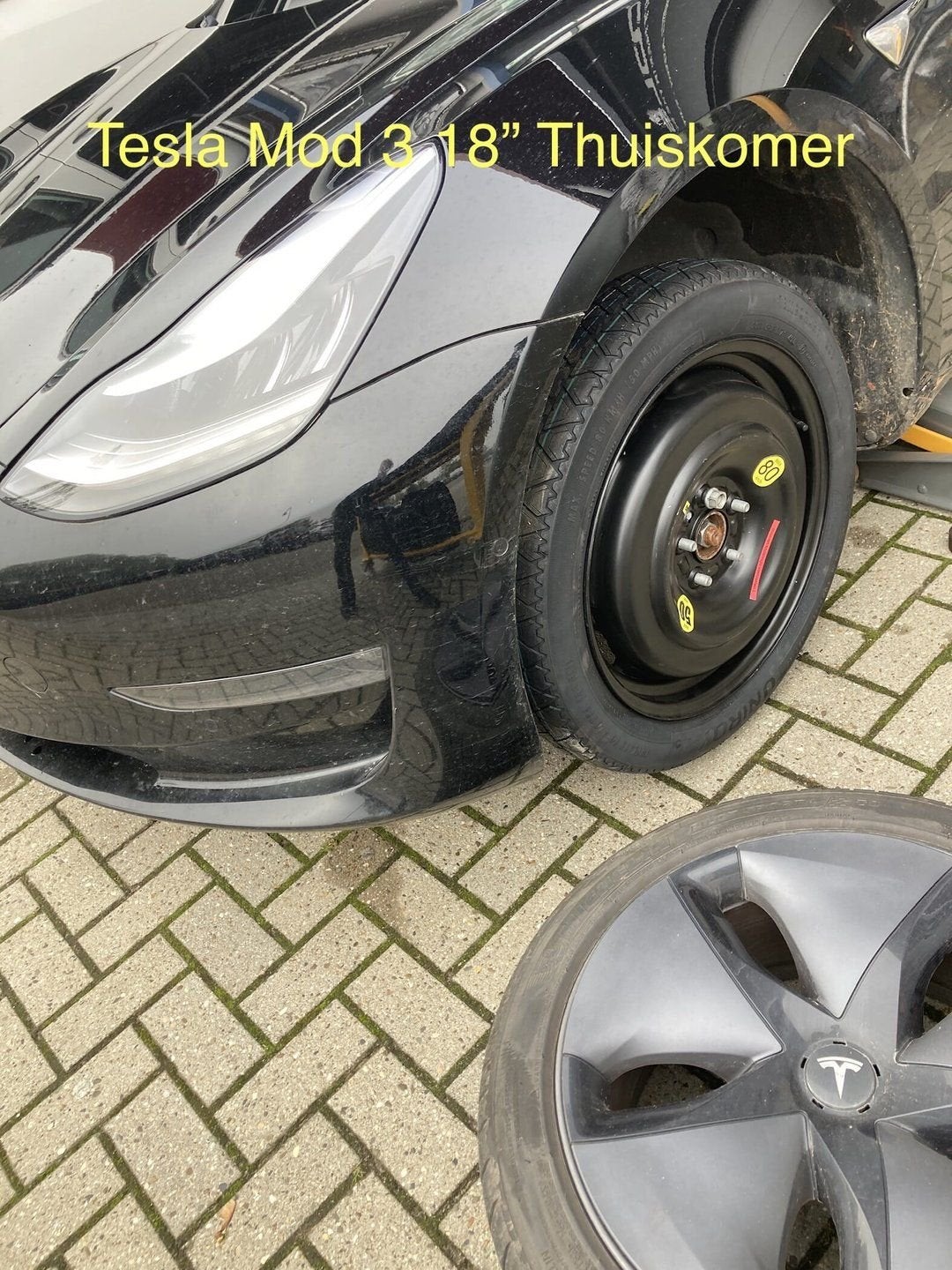 Reservewiel Thuiskomer TESLA Model S 3 X Y in 18 inch, Pneus et Jantes, Véhicule de tourisme, -, 135 mm