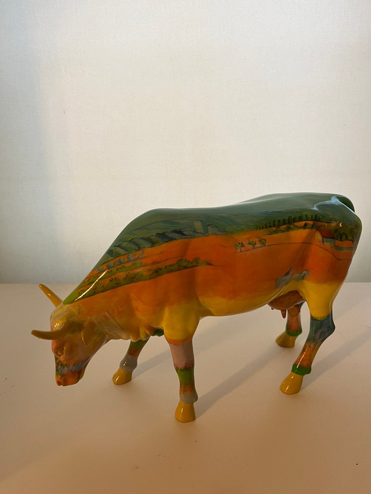 Cowparade beeld, Antiek en Kunst, Verzenden, Meerkleurig, Steen/keramiek