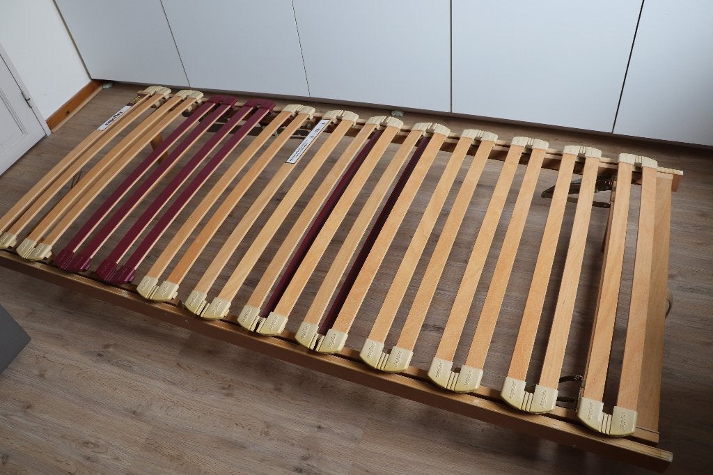 lit (sommier), 90 cm, Brun, Enlèvement, Utilisé