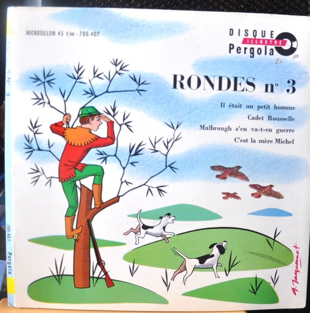vinyl 45 tours  rondes n3 (x 20379), Cd's en Dvd's, Vinyl | Kinderen en Jeugd, Gebruikt, Muziek, 1960 - 1969, Ophalen of Verzenden