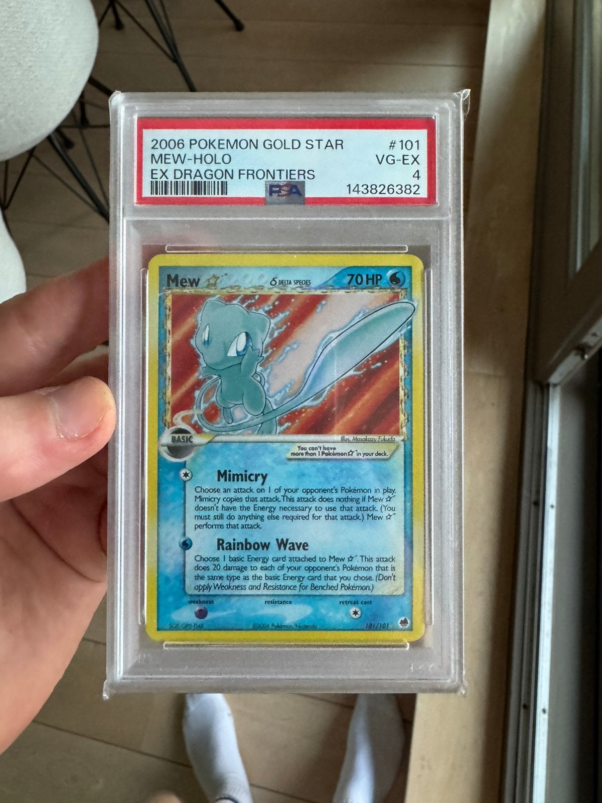 Mew - gold star - psa 4, Ophalen of Verzenden, Zo goed als nieuw
