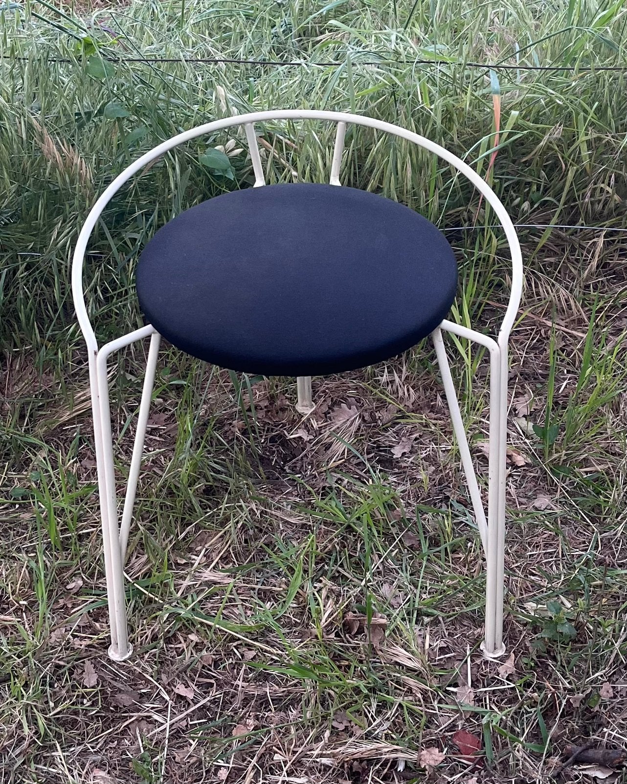 Vintage kruk “Lune d’Argent” van Pascal Mourgue, Maison & Meubles, Enlèvement ou Envoi, Comme neuf