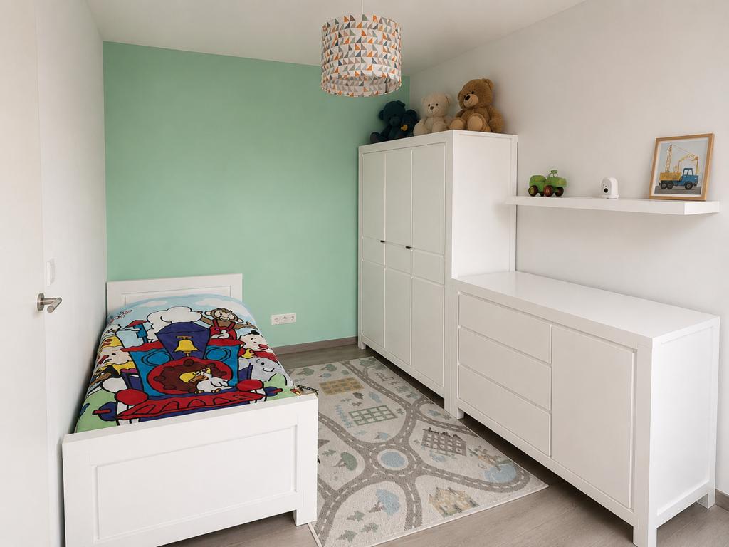 complete kinderkamer Malibu – wit – zeer goede staat, Kinderen en Baby's, Kinderkamer | Complete kinderkamers, Zo goed als nieuw
