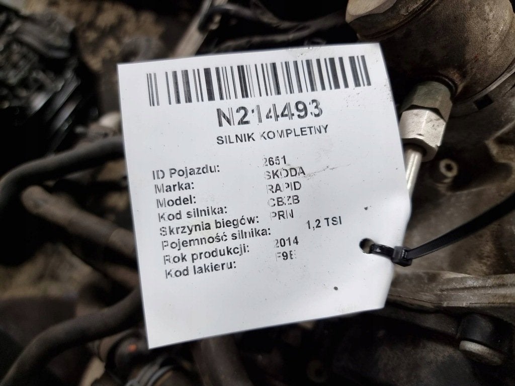 Moteur CBZA Complet AUDI TOLEDO FABIA IBIZA SKODA A1 CADDY, Envoi, Utilisé, Daihatsu