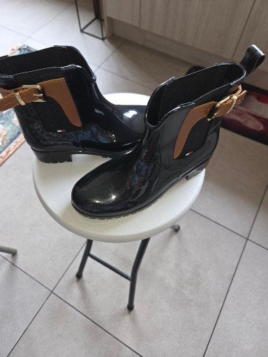dames bottin (nieuw), Kleding | Dames, Schoenen, Tommy hilfiger, Verzenden, Zwart, Nieuw