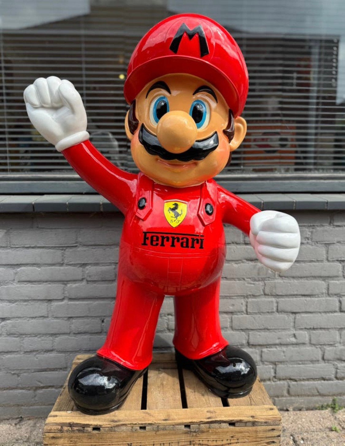 Statue publicitaire Mario Ferrari XL, Collections, Marques & Objets publicitaires, Comme neuf, Panneau publicitaire, Enlèvement