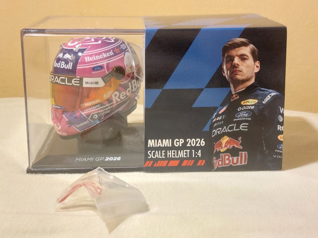 Casque Max Verstappen Red Bull F1 Miami 2026 1:4, Envoi, Neuf, ForTwo