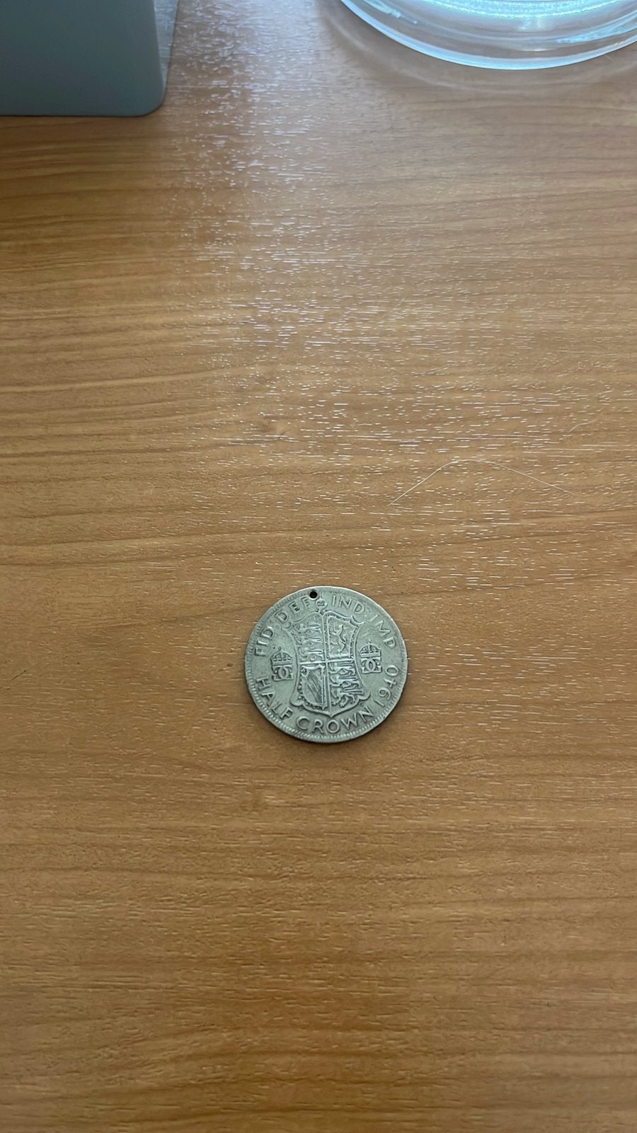Demi-couronne britannique 1940 — George VI — Pièce en argent, Enlèvement ou Envoi, Monnaie en vrac, Argent, Argent