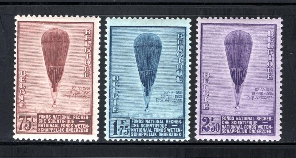 353/355 MNH 1932 - Ballon Piccard, Ophalen of Verzenden, Postfris, Postfris