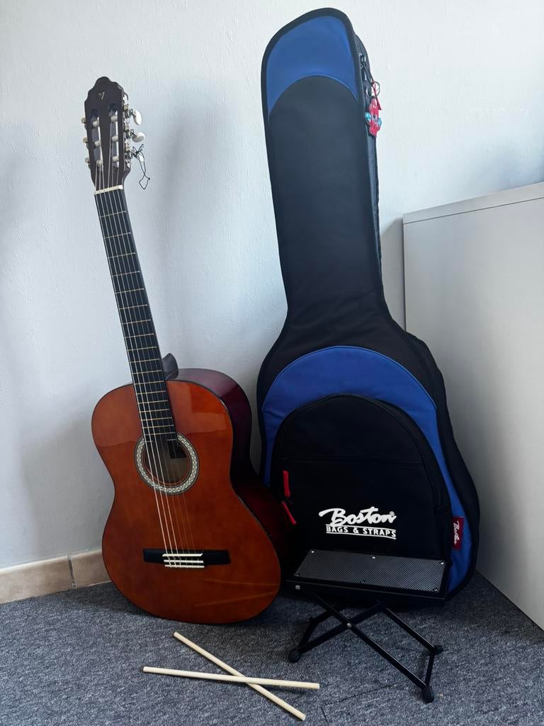 Klassieke gitaar set voor beginners en professionals, Verzenden, Nieuw, Klassieke of Spaanse gitaar, Met koffer