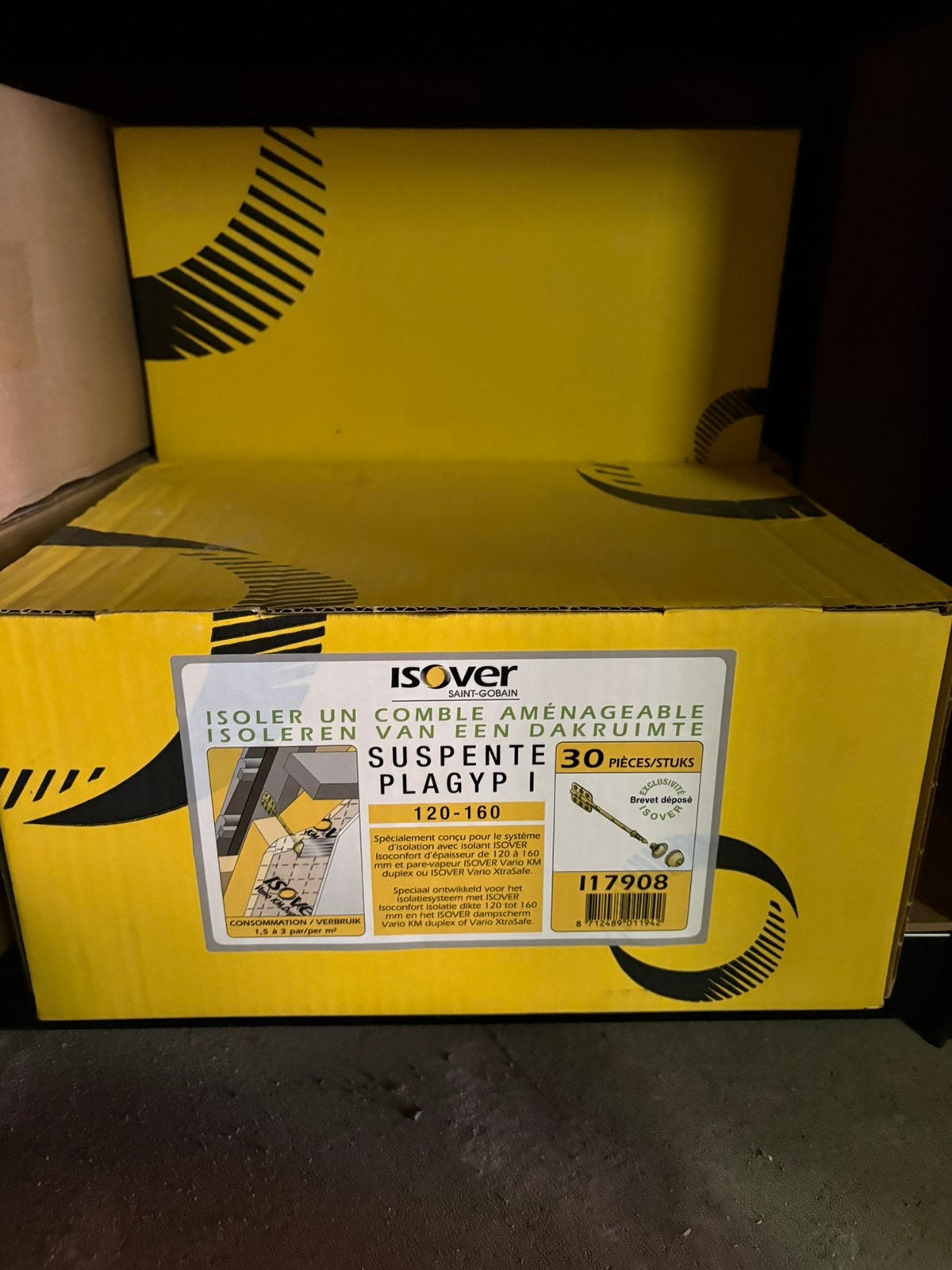 ISOVER SUSPENTE PLAGYP I 12-16CM 30ST/DS, Doe-het-zelf en Bouw, Ophalen, Zo goed als nieuw