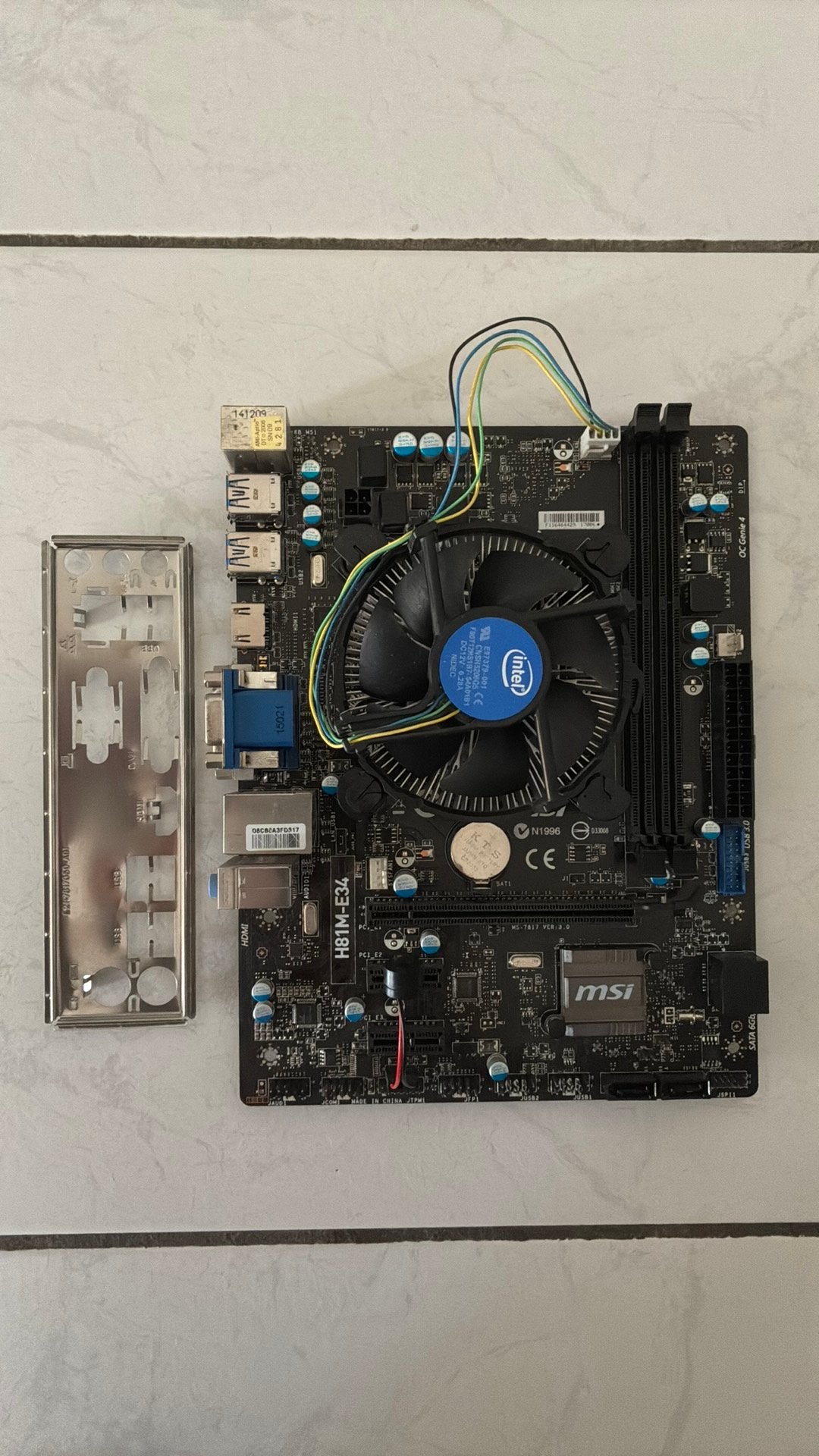 MSI H81M-E34 Moederbord, Ophalen, Zo goed als nieuw, Intel, DDR3