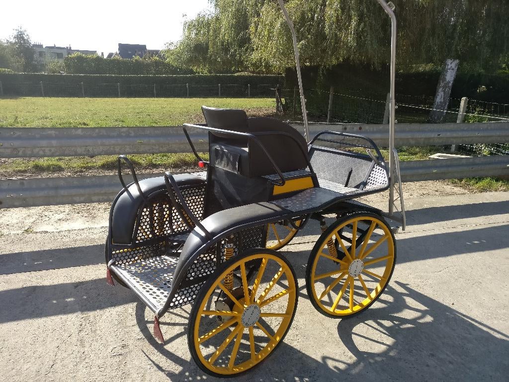 Marathon koets enkelspan De Laat, Gebruikt, Marathonwagen, Paard of Pony