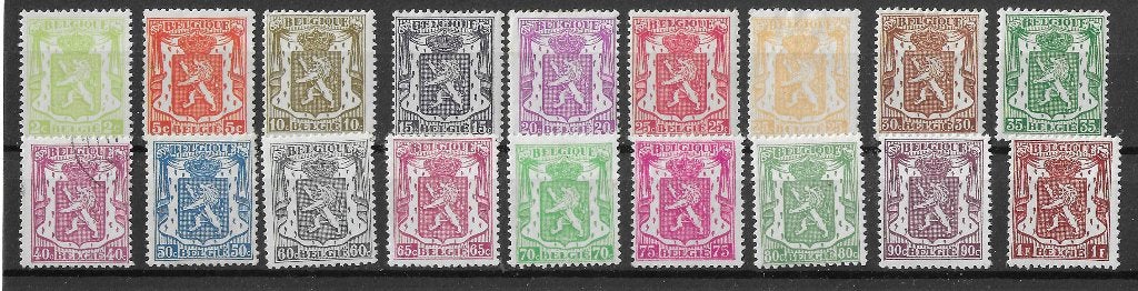 Belgische postzegels  - Klein Staatswapen, Postzegels en Munten, Verzenden, Postfris