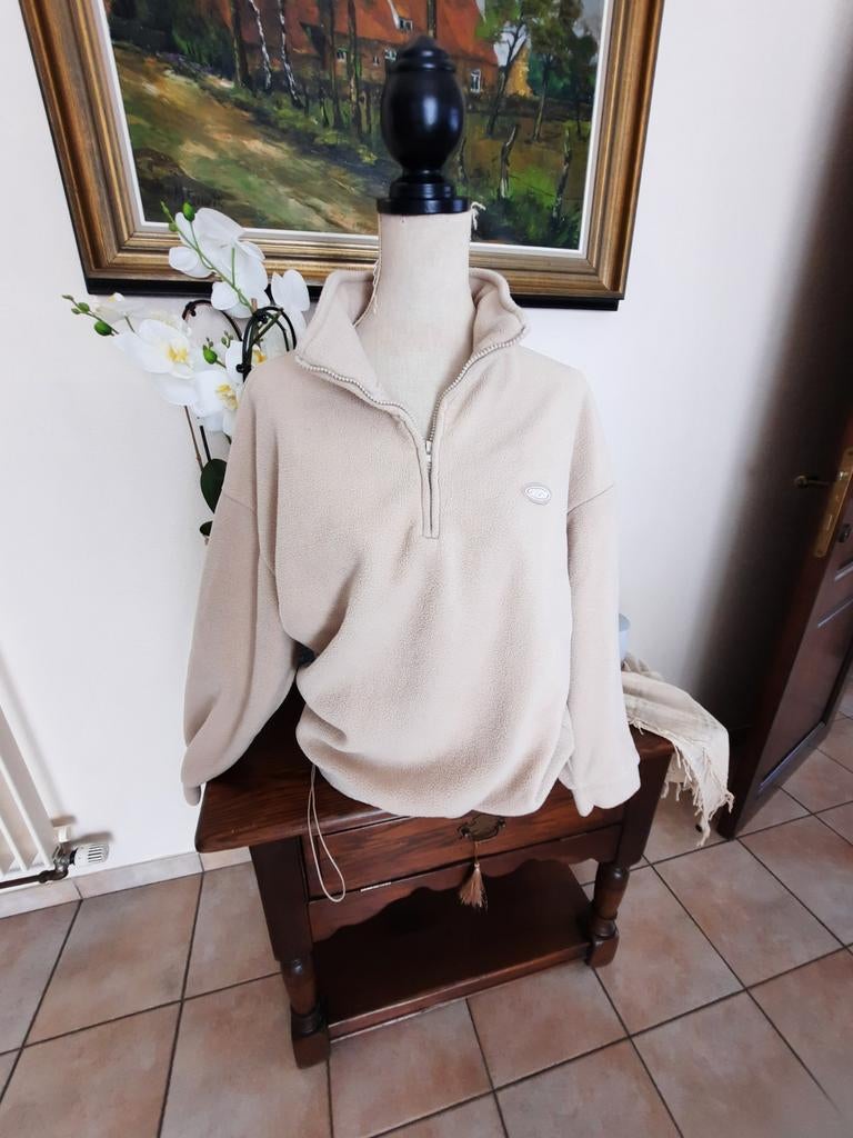 Polaire zippée taille L, Taille 42/44 (L), Beige, Comme neuf, Enlèvement