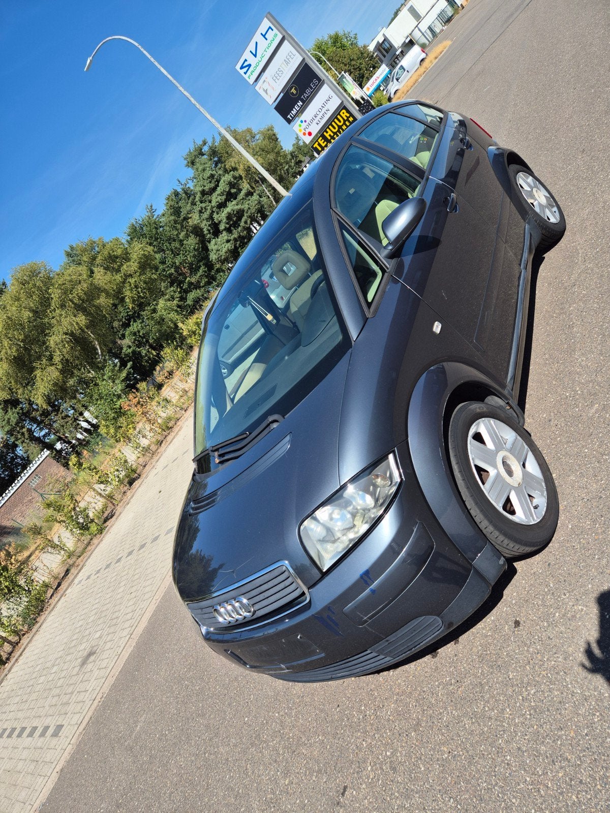 Audi A2 1.4i '04, Autos, Argent ou Gris, Achat, Beige, Entreprise