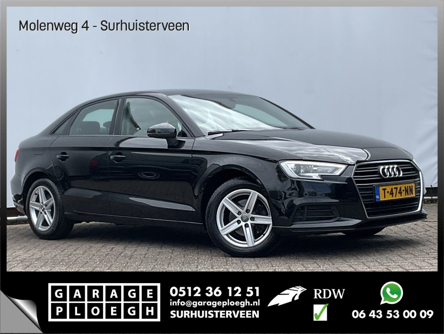 Audi A3 Limousine 30 1.6 TDI Pro Line Navi BT Trekhaak Onder, Auto's, Audi, Navigatiesysteem, Zwart, Bedrijf, 136 g/km