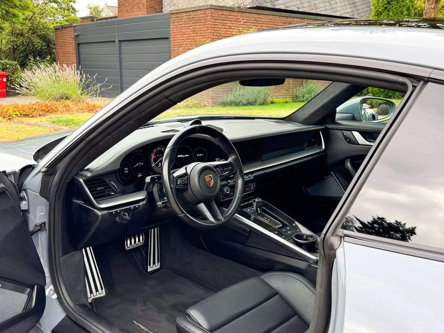 Porsche 911 TURBO 992 / Arctic Grey / Burmester / 360 / Sunr, Auto's, Porsche, Automaat, Gebruikt, Leder, Bedrijf