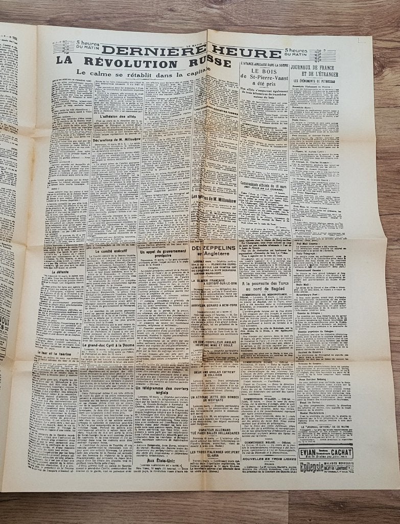 Oude krant uit 1917, Verzamelen, Ophalen, Voor 1920, Krant