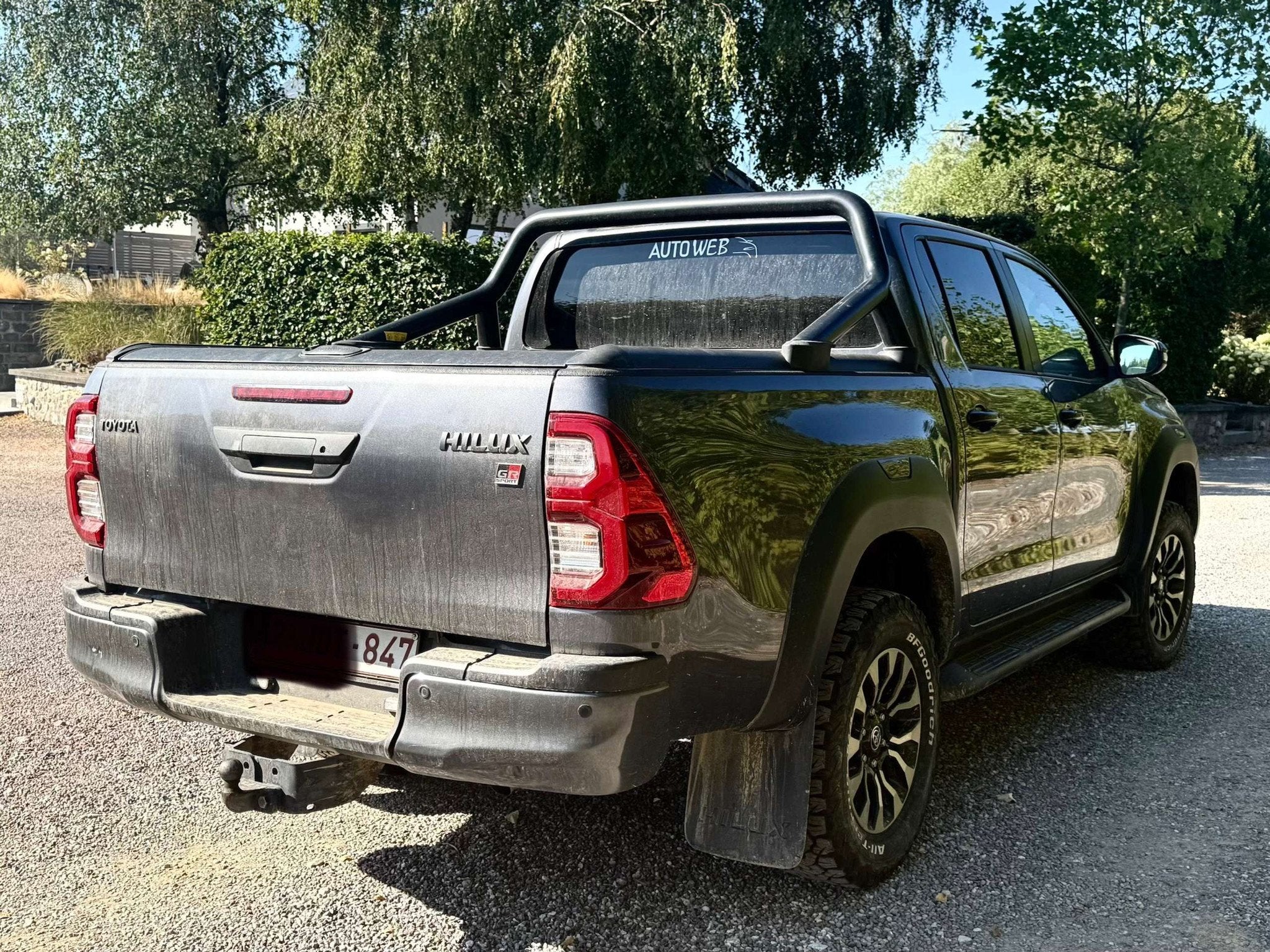Toyota Hilux 2.8 D-4D 4WD GR SPORT 204cv Bt Automatique DRCC, Autos, Toyota, Cuir, Argent ou Gris, Achat, Entreprise