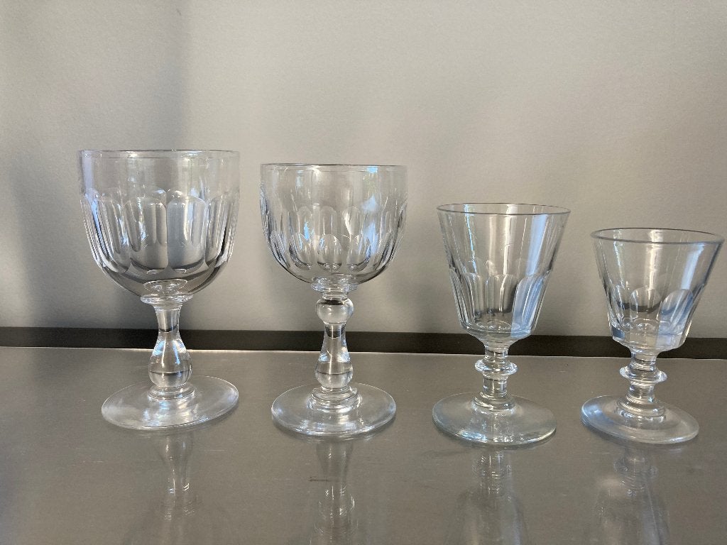 40 verres en cristal du Val Saint Lambert, Antiquités & Art, Enlèvement
