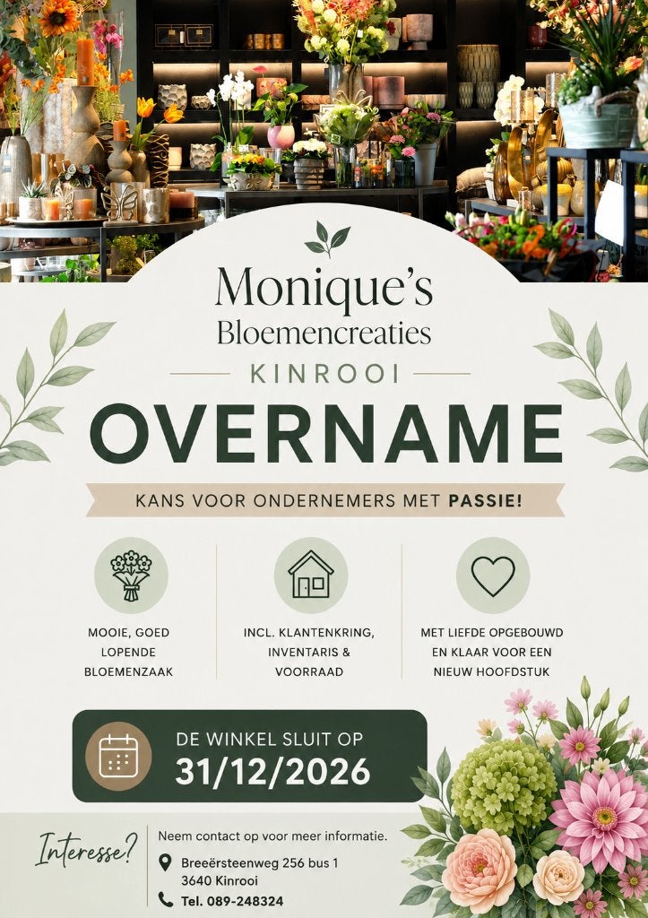 Bloemenwinkel, Ophalen of Verzenden, Zo goed als nieuw
