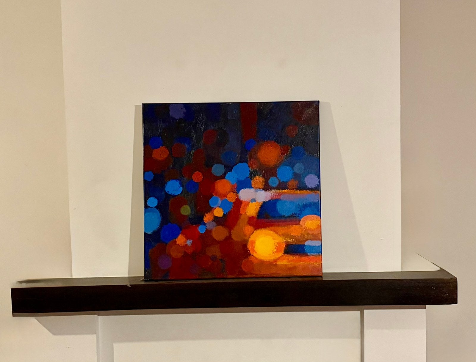 Carl Soete – origineel schilderij City Lights, Antiek en Kunst, Ophalen