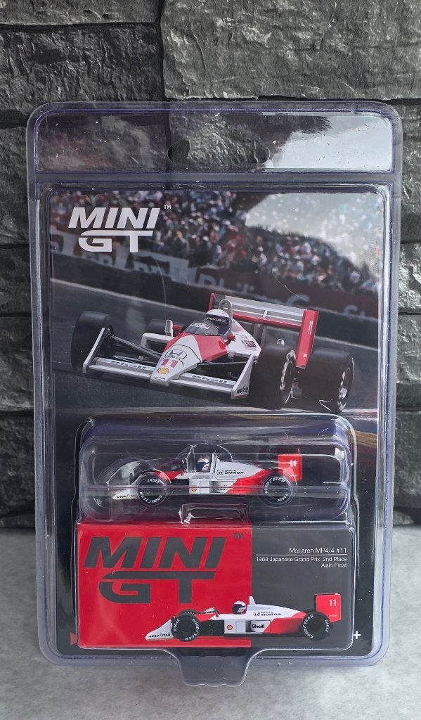 Mc Laren MP4/4 Alain Prost (blister) Mini GT, Neuf, Enlèvement ou Envoi, Voiture, Mini GT