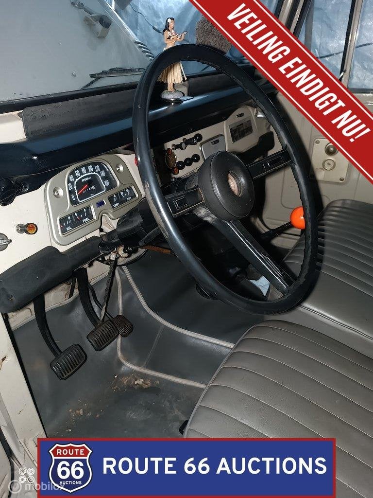 Toyota Land Cruiser FJ43 | 1975 | Route 66 Auctions, Auto's, Zwart, Bedrijf, Handgeschakeld, Overige carrosserie