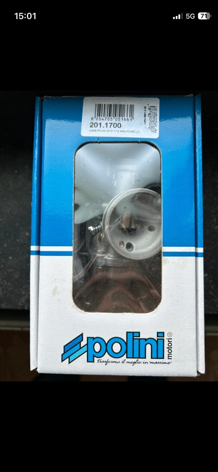 Carburateur polini 17.5 neuf, Enlèvement ou Envoi, Comme neuf, Carburateur