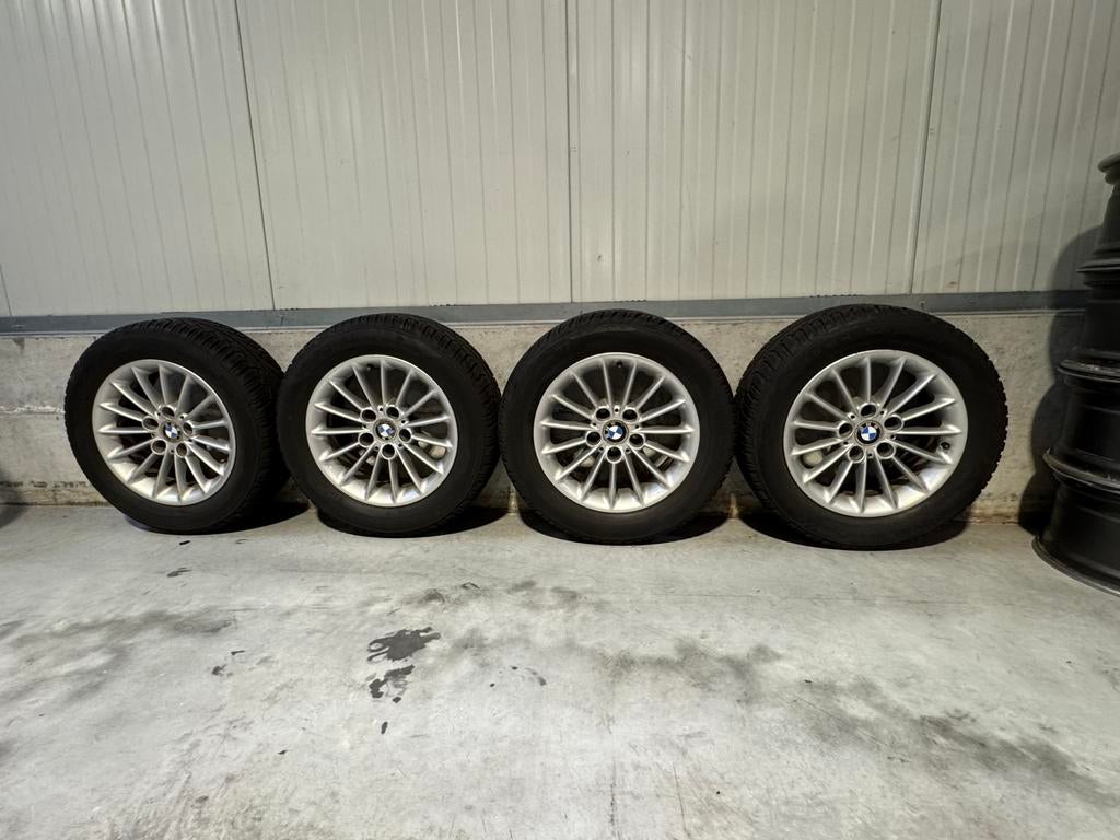 BMW velgen 16 inch 5x120 met banden, 16 pouces, Enlèvement, Jante(s), 225 mm