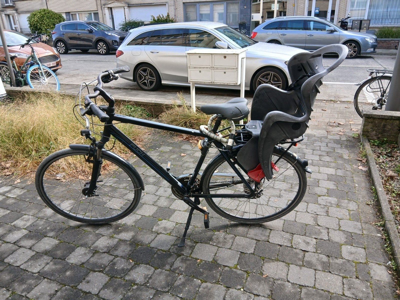 papa fiets met kinderstoel, Fietsen en Brommers, Ophalen