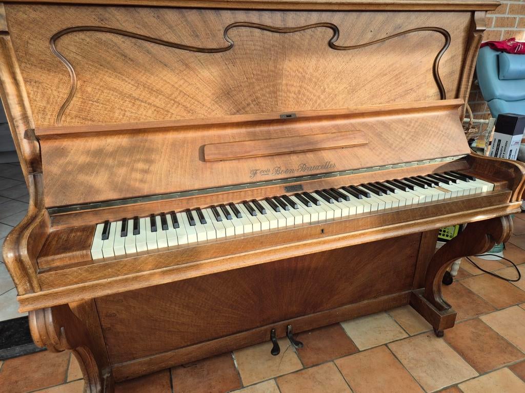 Piano  Art Nouveau François Boen Bruxelles, Muziek en Instrumenten, Piano's, Piano, Ophalen