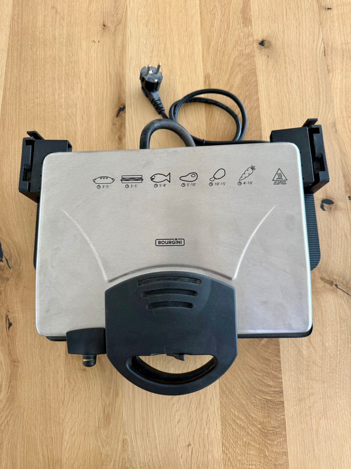 Bourgini HEALTH GRILL, Elektronische apparatuur, Ophalen of Verzenden, Vaatwasmachinebestendig, Zo goed als nieuw, Tafelgrill