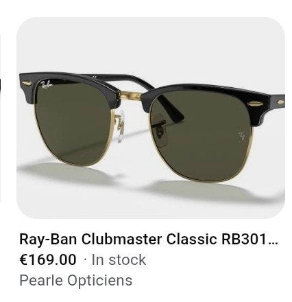 Lunettes de soleil Ray-Ban Clubmaster Classic, Enlèvement ou Envoi, Lunettes, Ray-Ban
