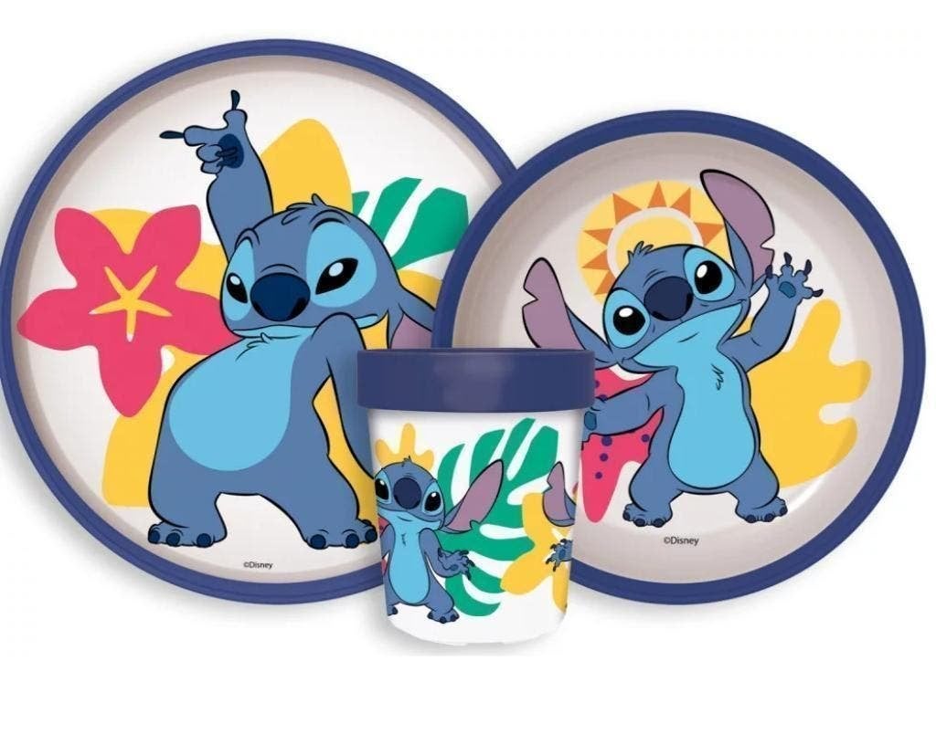 Stitch Kinderservies Magnetron - Disney Dinerset Ontbijtset, Kinderen en Baby's, Ophalen of Verzenden, Nieuw