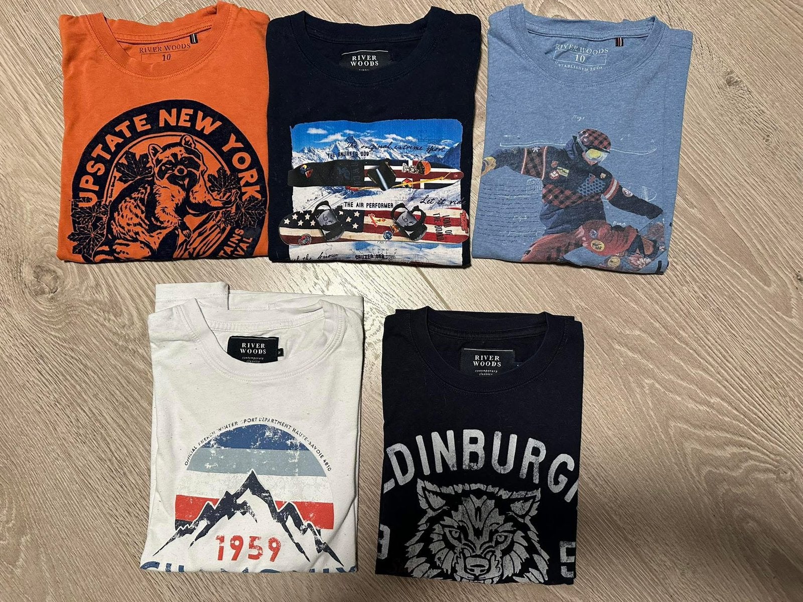 River woods / pakket longsleeves/ maat 140, Kinderen en Baby's, Ophalen of Verzenden, Zo goed als nieuw