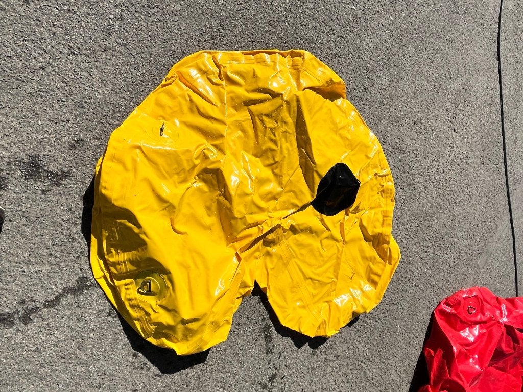opblaasbare handkussenelementen, Hobby en Vrije tijd, Ophalen, Gebruikt