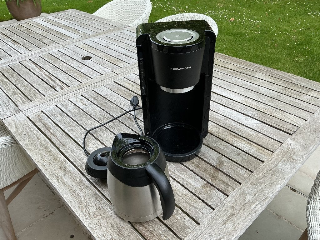Rowenta koffiezetapparaat met thermoskan, Elektronische apparatuur, Koffiezetapparaten, Ophalen, Gebruikt, Overige modellen, 10 kopjes of meer