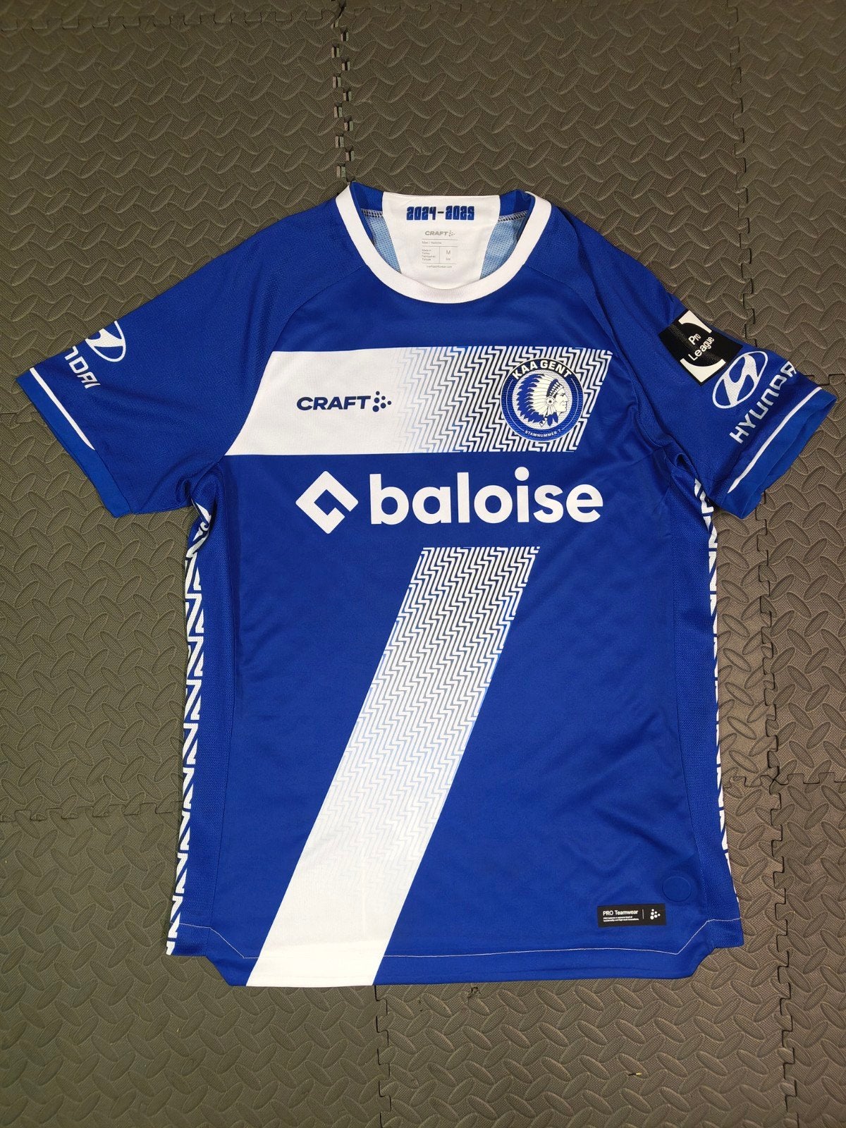 Match worn signed shirt - Hjulsager / AA Gent, Enlèvement, Comme neuf, Maillot