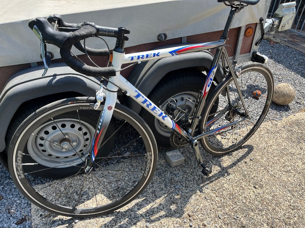 TREK 1500 SLR Tour De France editie koersfiets, Fietsen en Brommers, 28 inch, Gebruikt, Velgrem, 57 tot 61 cm