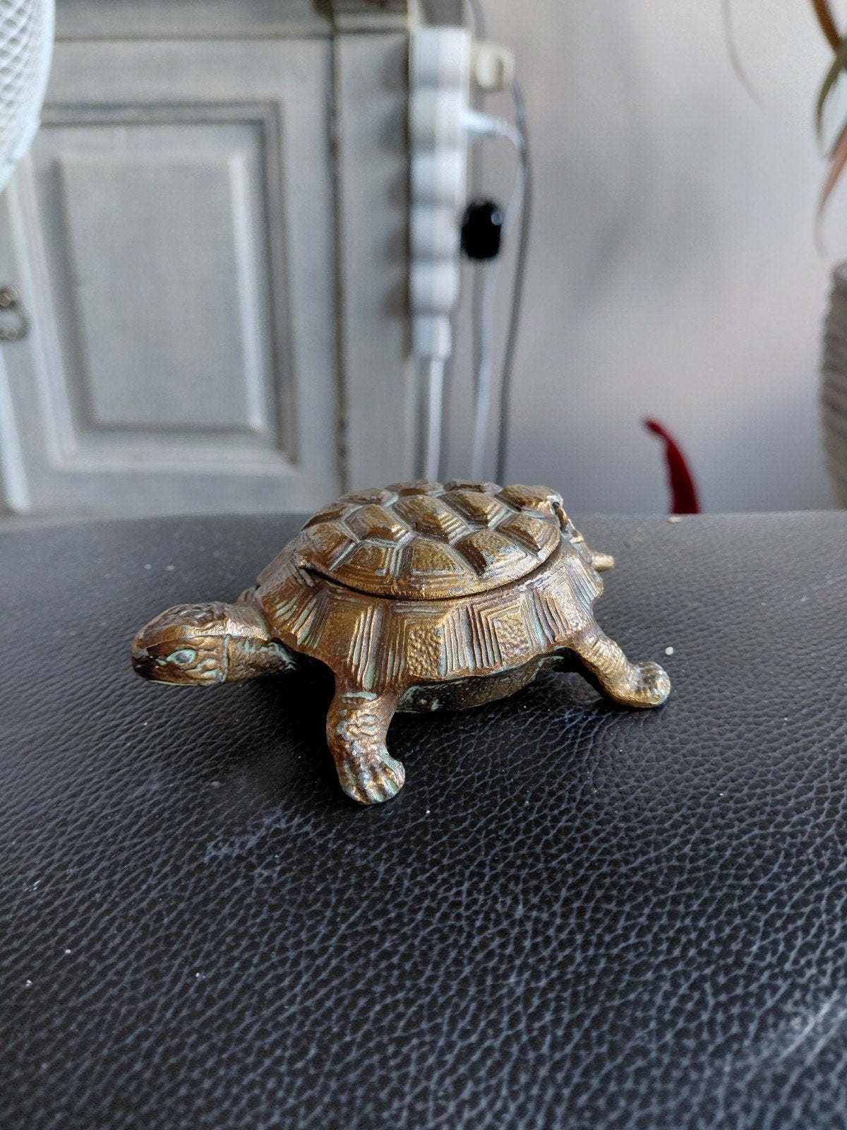 vintageschildpadasbak of juwelendoosje, Ophalen of Verzenden, Gebruikt, Dier