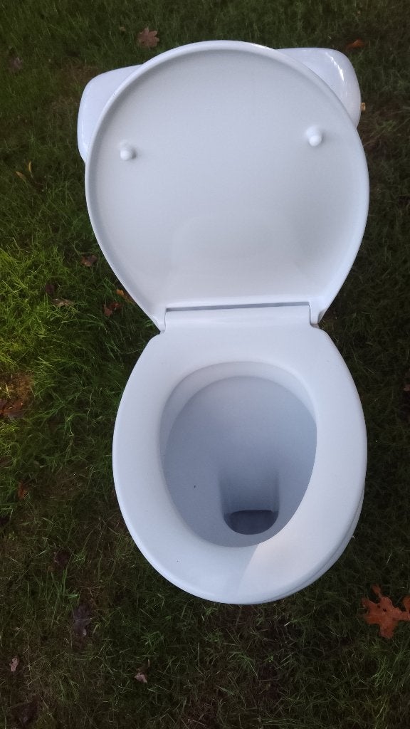 Staand WC / Toilet met reservoir en SoftClose toiletzitting, Enlèvement, Utilisé, Pierre, Toilettes