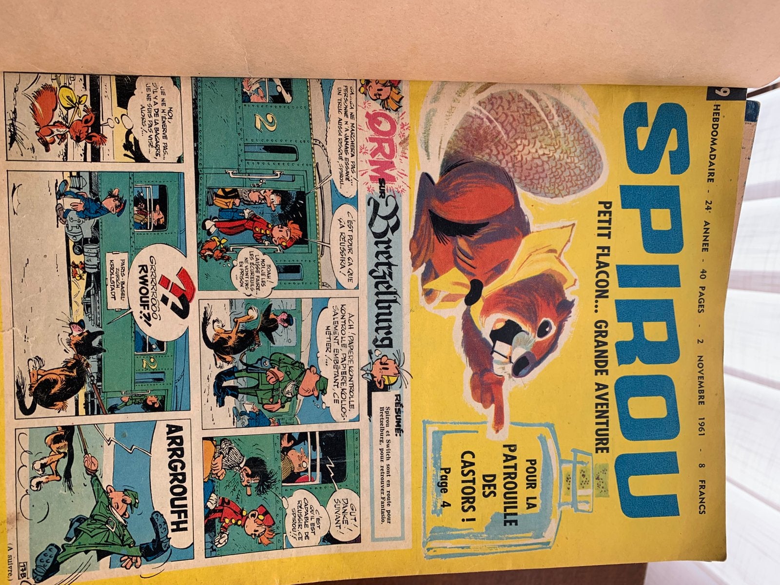 100 journaux « Spirou » reliés. 03/1959 a 03/1961., Livres, Enlèvement ou Envoi, Comme neuf, Journal