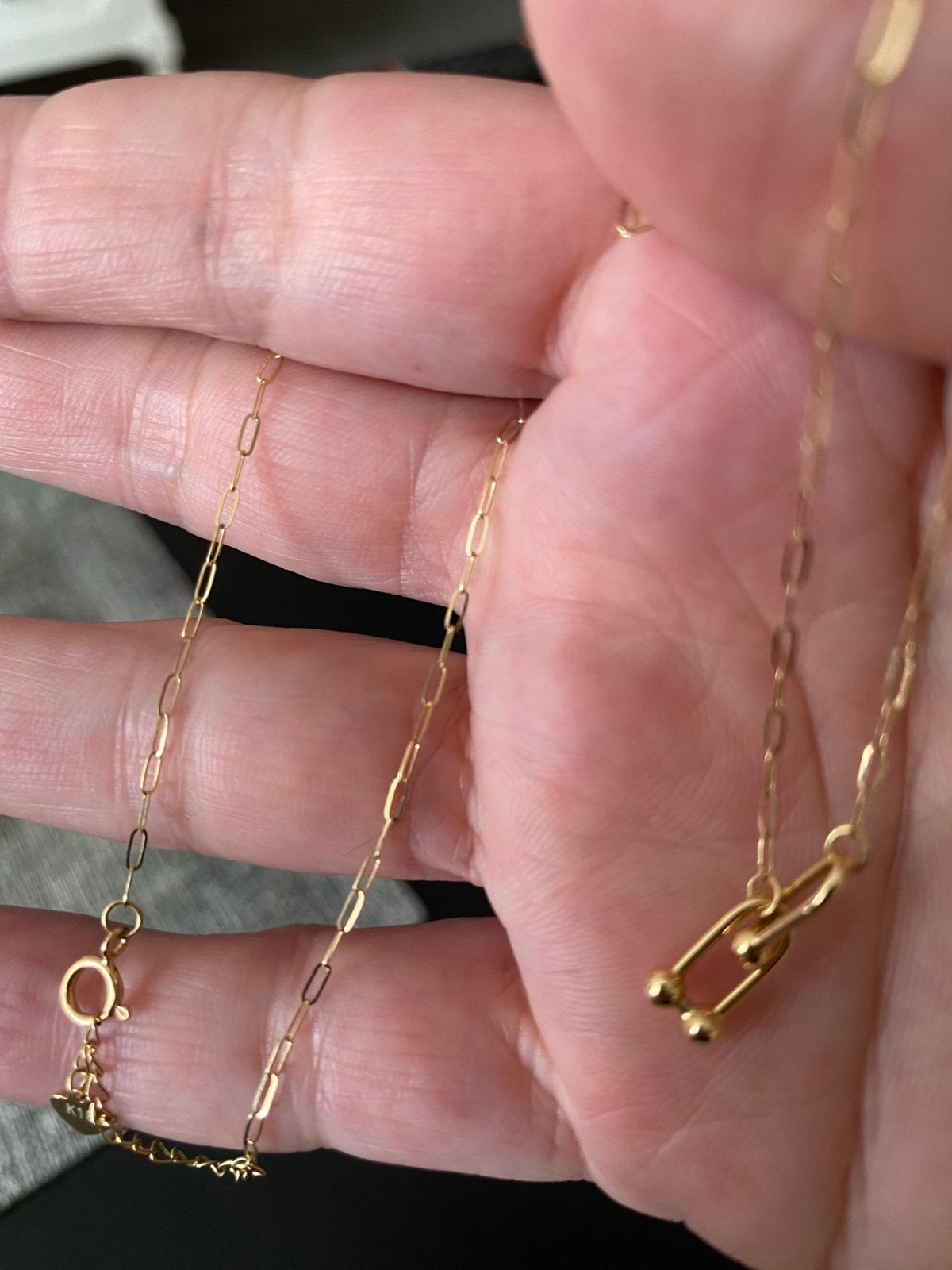 Collier en or 18k, Bijoux, Sacs & Beauté, Colliers, Enlèvement, Comme neuf, Or, Or