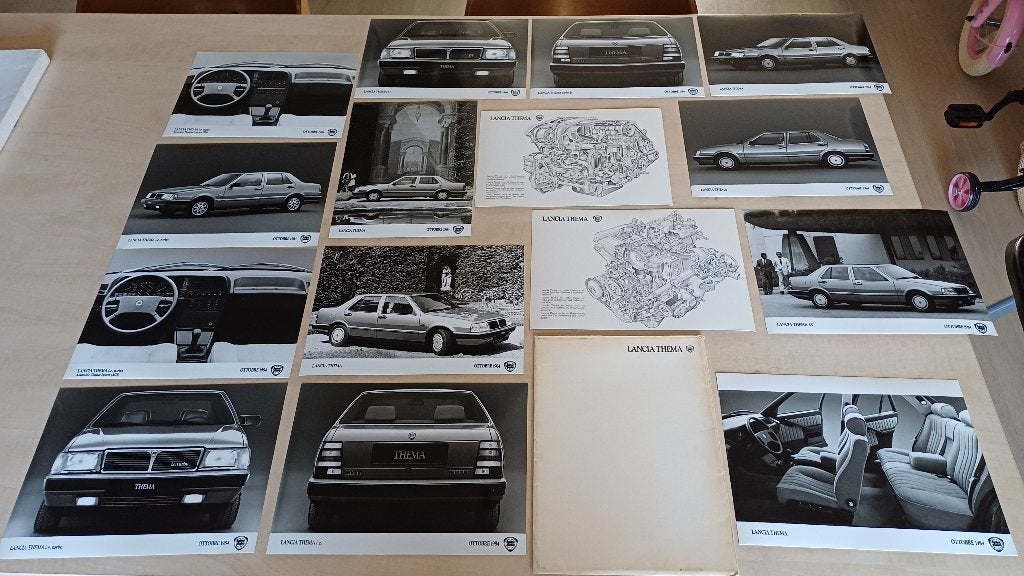 Lancia Thema Persfoto's. Oktober 1984.Goede nieuwe staat, Ophalen of Verzenden